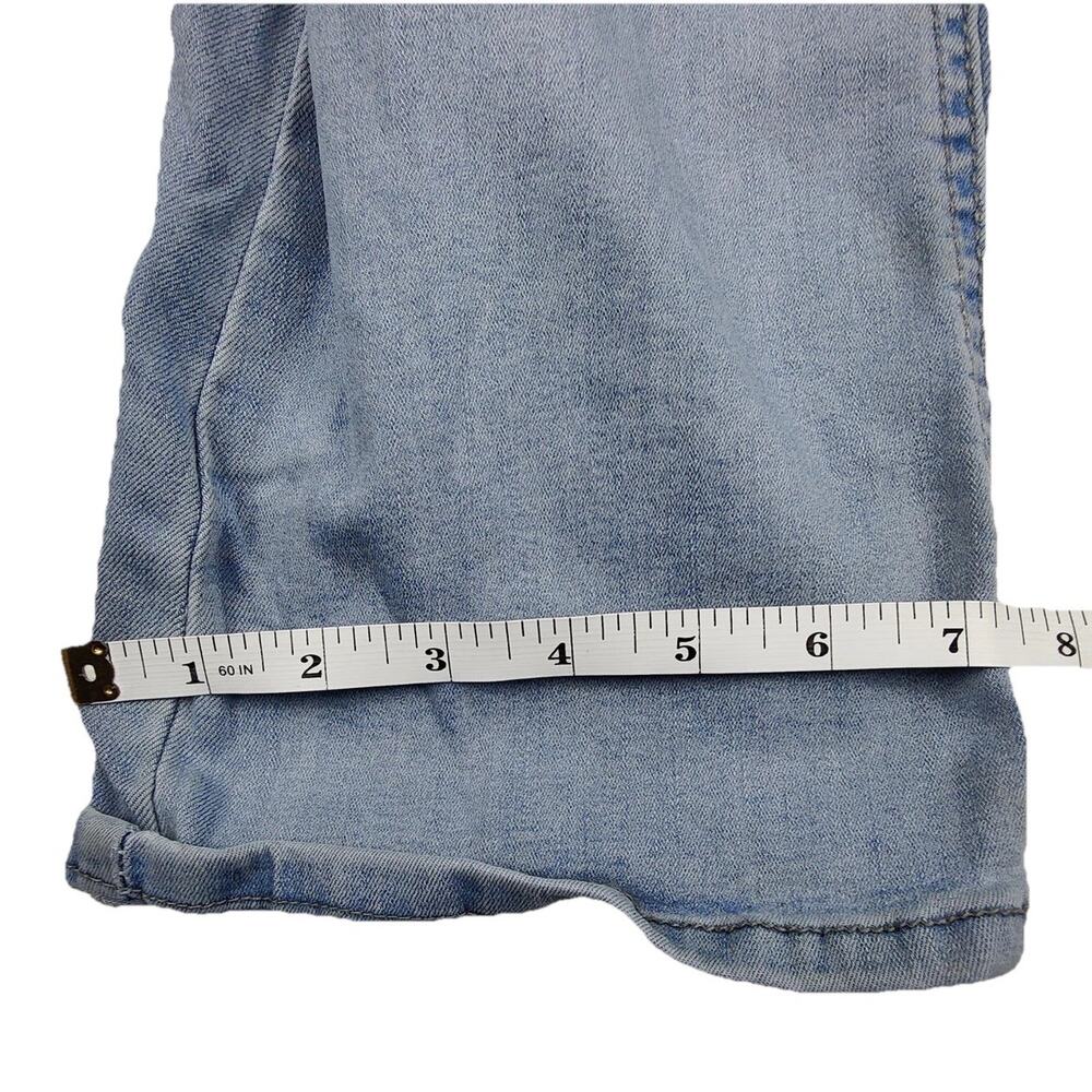 ENJEAN Bootcut Jeans Juniors 5 Blue Light Wash Distressed Stretch Denim 27x30 - Picture 8 of 11